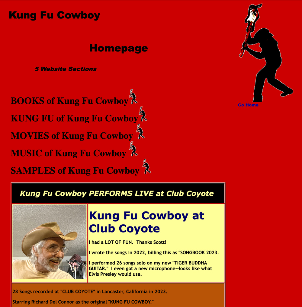 Kung Fu Cowboy HOMEPAGE